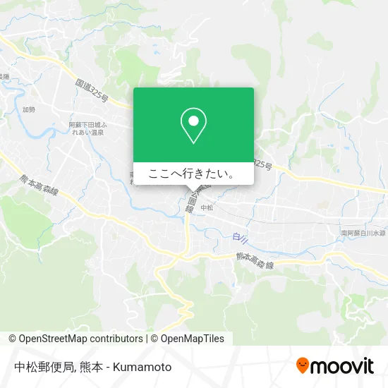 中松郵便局地図