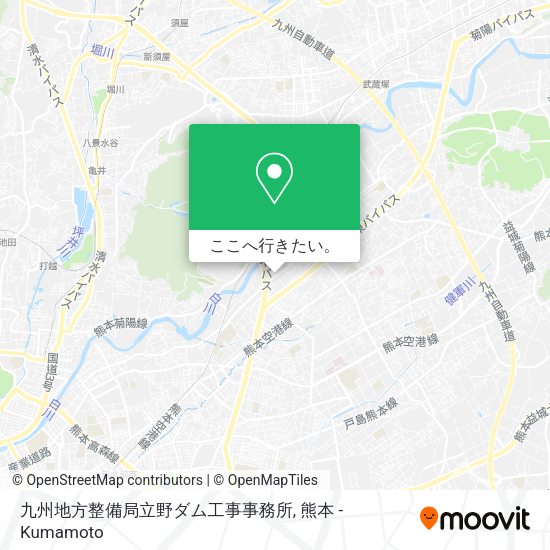 九州地方整備局立野ダム工事事務所地図