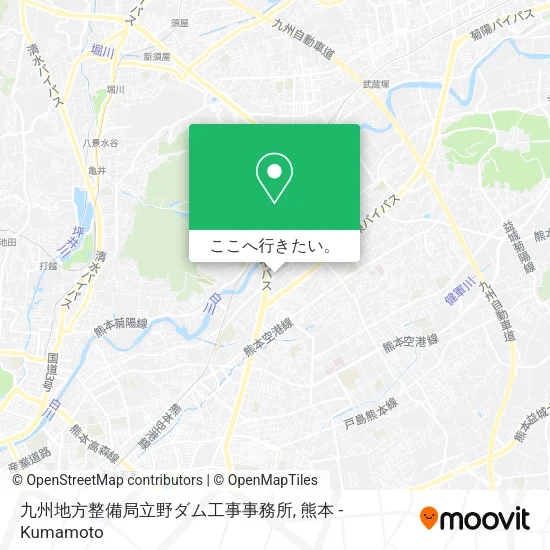 九州地方整備局立野ダム工事事務所地図