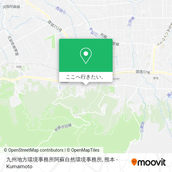 九州地方環境事務所阿蘇自然環境事務所地図
