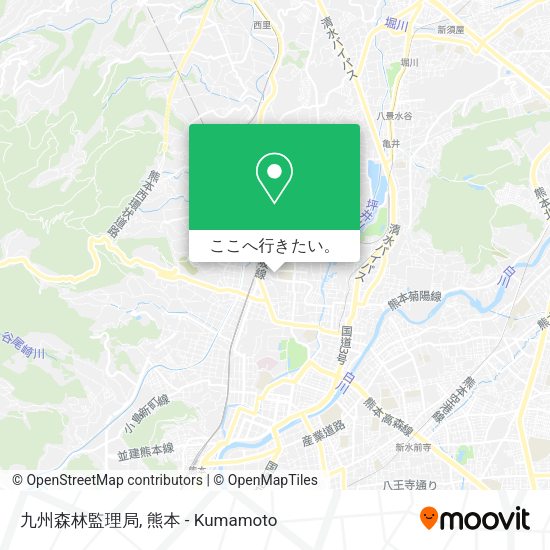 九州森林監理局地図