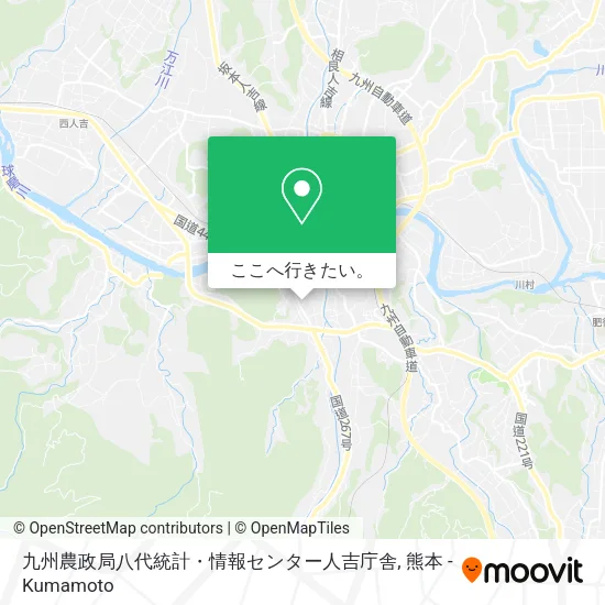 九州農政局八代統計・情報センター人吉庁舎地図