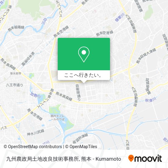九州農政局土地改良技術事務所地図
