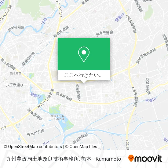 九州農政局土地改良技術事務所地図