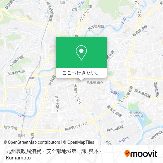 九州農政局消費・安全部地域第一課地図
