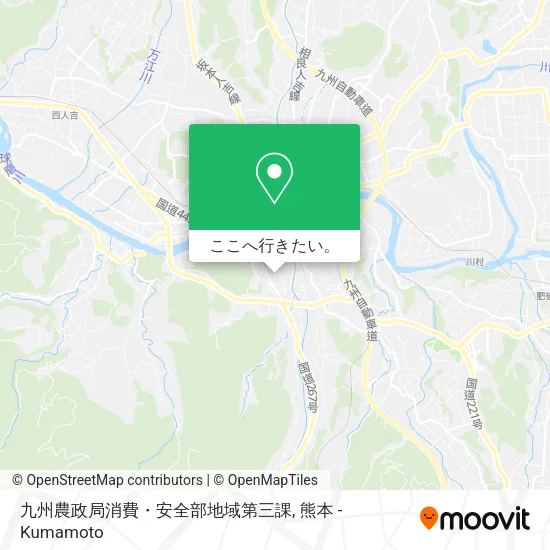 九州農政局消費・安全部地域第三課地図