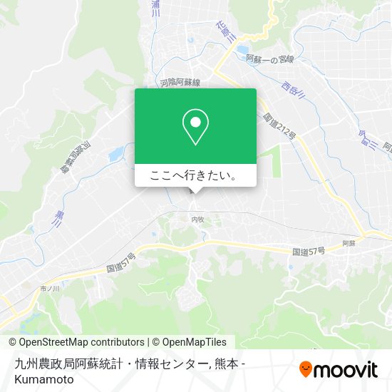 九州農政局阿蘇統計・情報センター地図