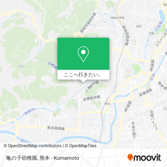亀の子幼稚園地図