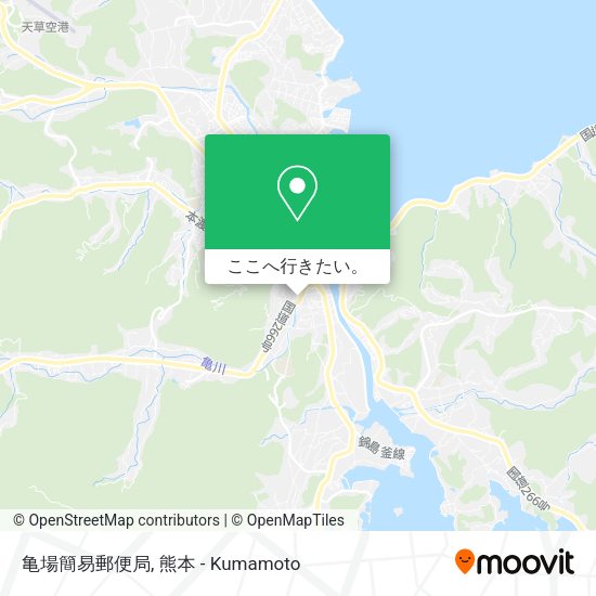 亀場簡易郵便局地図