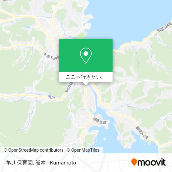 亀川保育園地図