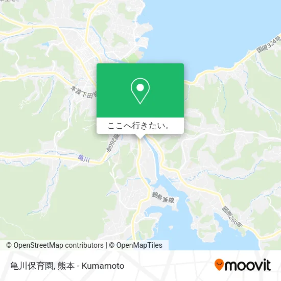 亀川保育園地図