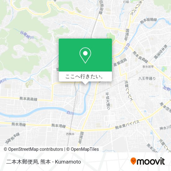 二本木郵便局地図