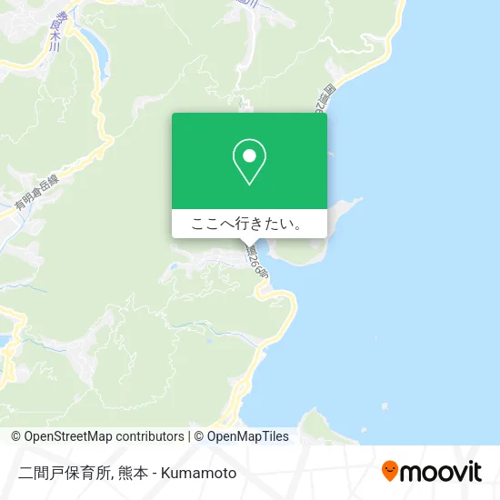 二間戸保育所地図