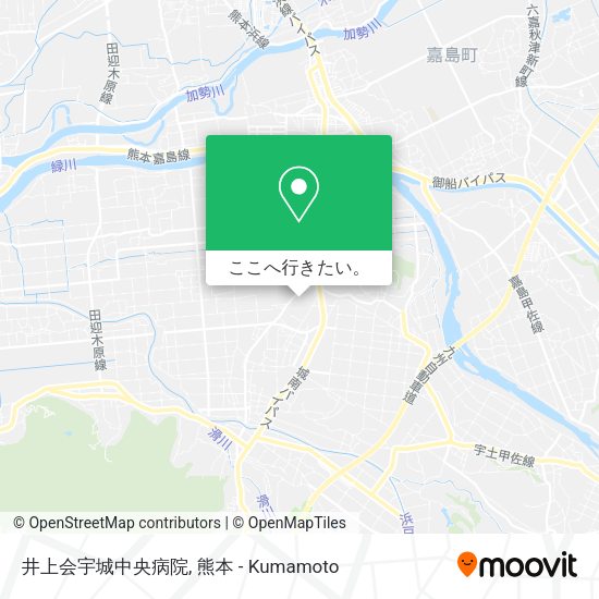 井上会宇城中央病院地図