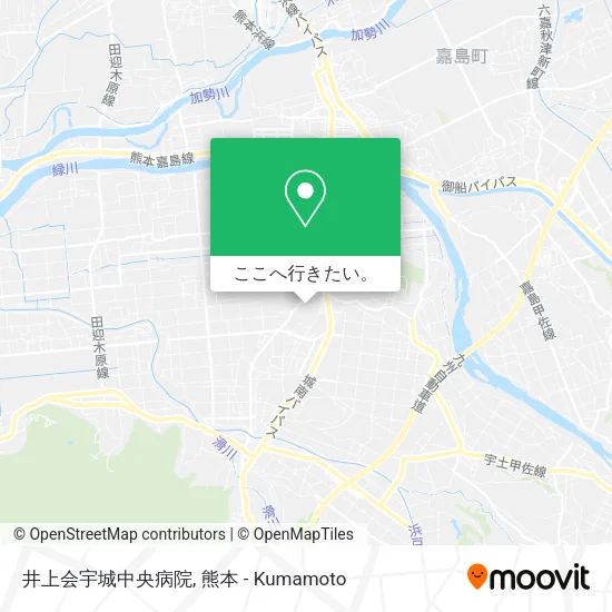 井上会宇城中央病院地図