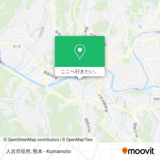 人吉市役所地図