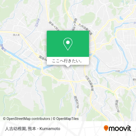 人吉幼稚園地図