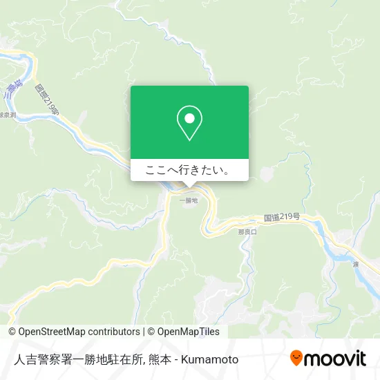 人吉警察署一勝地駐在所地図