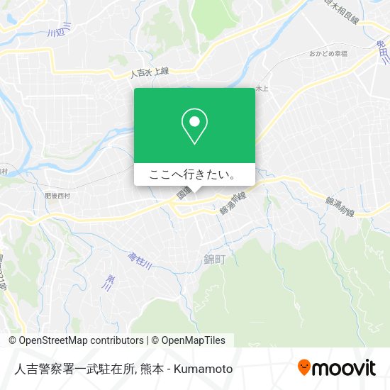 人吉警察署一武駐在所地図