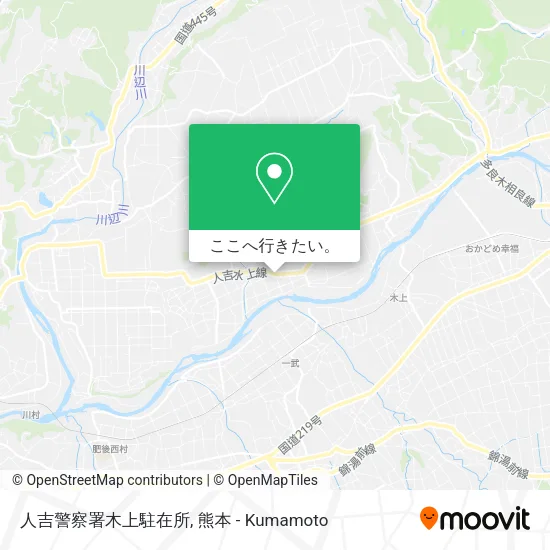 人吉警察署木上駐在所地図