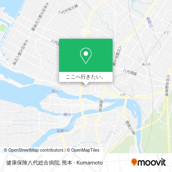 健康保険八代総合病院地図