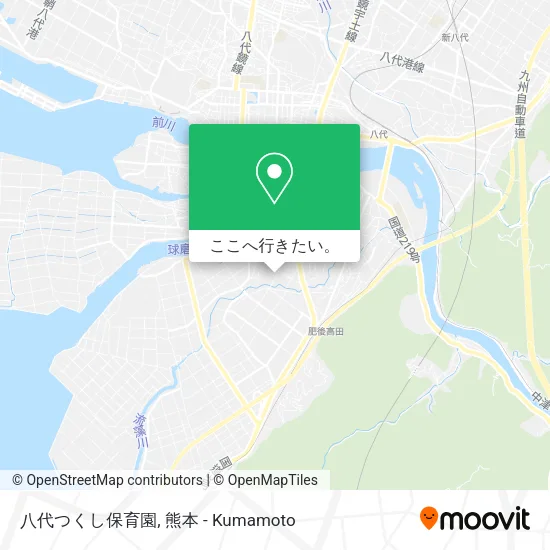 八代つくし保育園地図