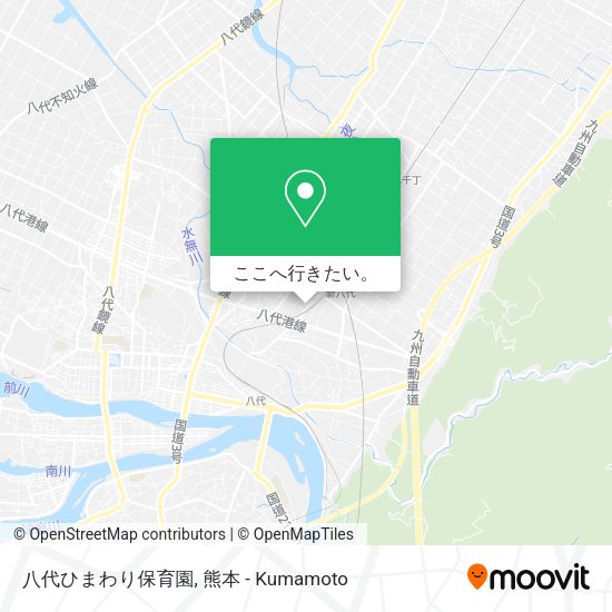八代ひまわり保育園地図