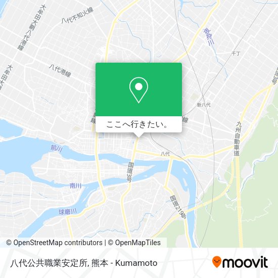 八代公共職業安定所地図