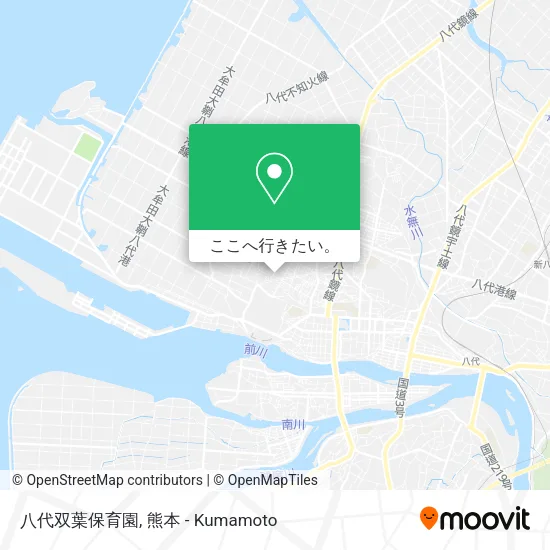 八代双葉保育園地図