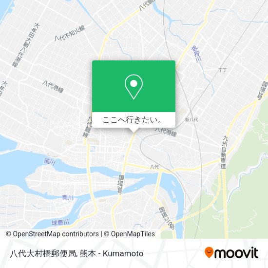 八代大村橋郵便局地図