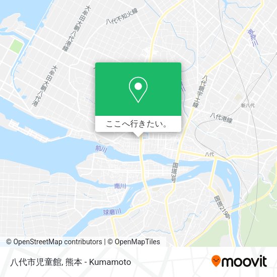 八代市児童館地図