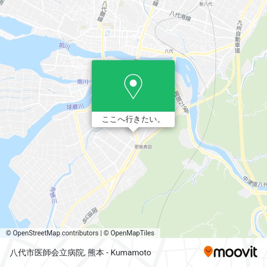 八代市医師会立病院地図