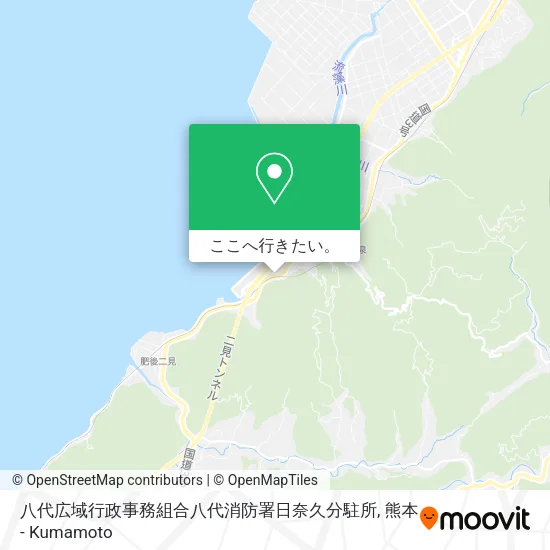 八代広域行政事務組合八代消防署日奈久分駐所地図