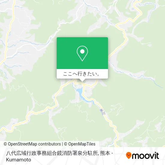 八代広域行政事務組合鏡消防署泉分駐所地図