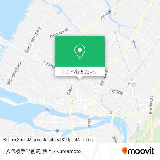 八代横手郵便局地図