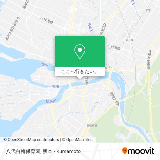八代白梅保育園地図