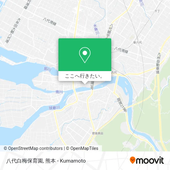 八代白梅保育園地図