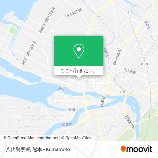 八代警察署地図