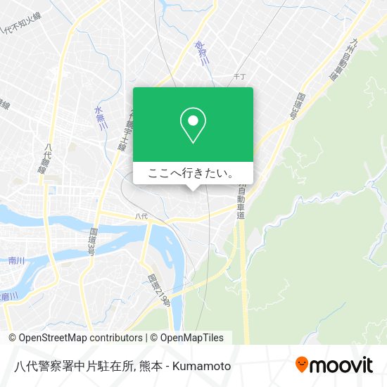 八代警察署中片駐在所地図