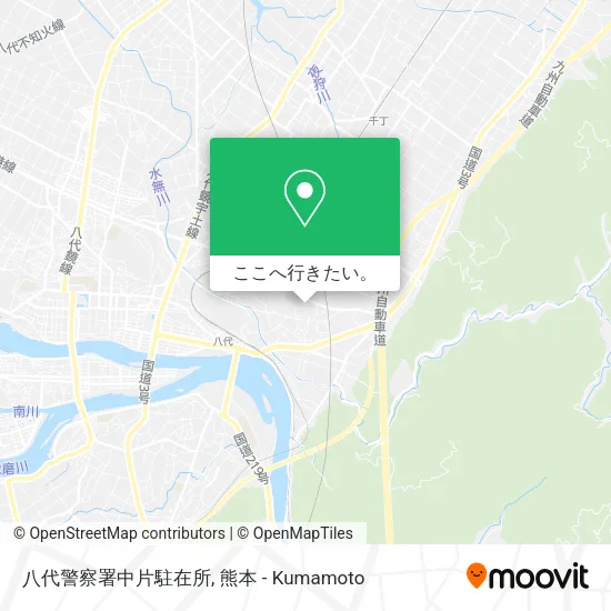 八代警察署中片駐在所地図