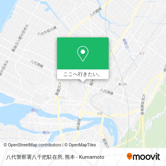 八代警察署八干把駐在所地図