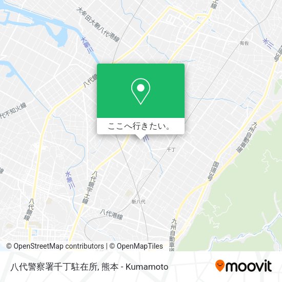 八代警察署千丁駐在所地図