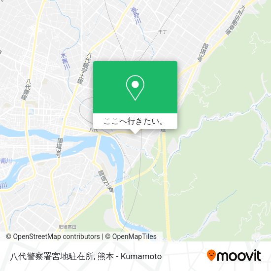 八代警察署宮地駐在所地図