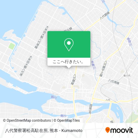 八代警察署松高駐在所地図