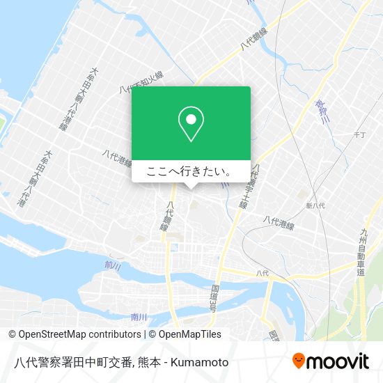 八代警察署田中町交番地図