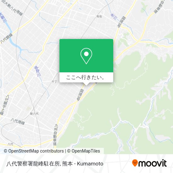 八代警察署龍峰駐在所地図