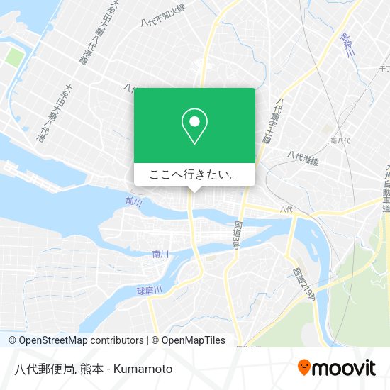 八代郵便局地図