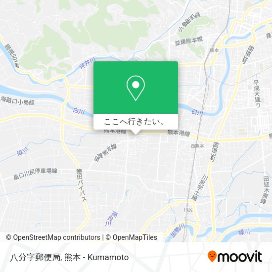 八分字郵便局地図