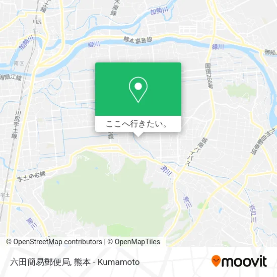 六田簡易郵便局地図