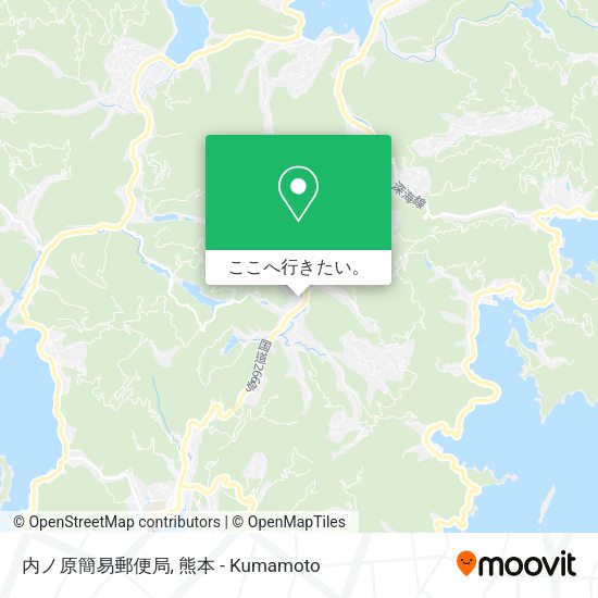 内ノ原簡易郵便局地図